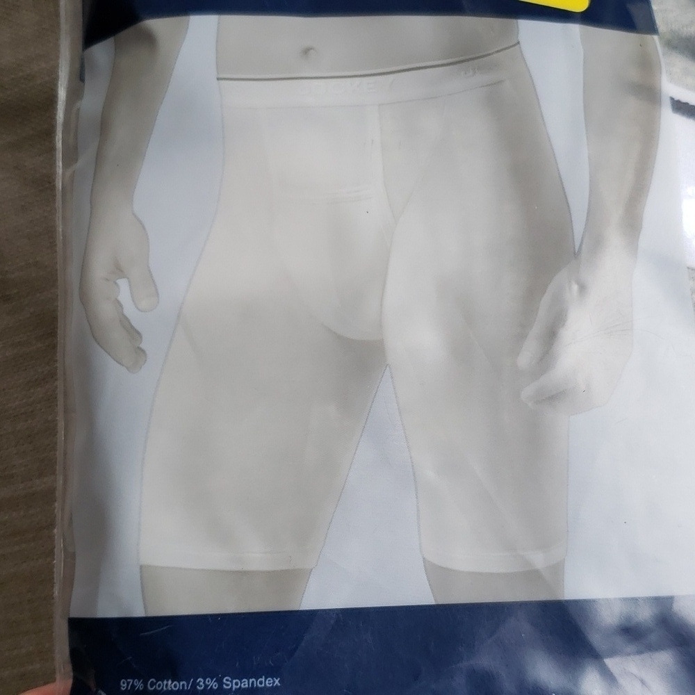 Jockey 2 new gray  midway briefs mens size S - Picture 5 of 5